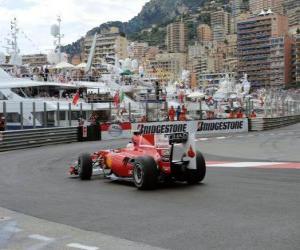 Puzzle Φερνάντο Αλόνσο - Ferrari - Monte-Carlo 2010